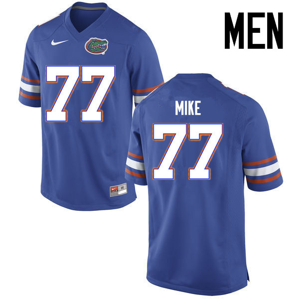 Men Florida Gators #77 Andrew Mike College Football Jerseys Sale-Blue